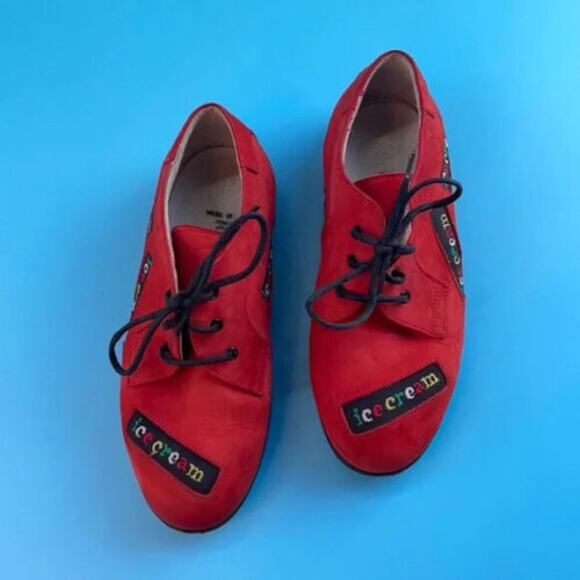 Enzo Ice Cream Boys Red Lace Up Stylish Corporate Casuals Shoes Size 12.5 - Picture 1 of 5